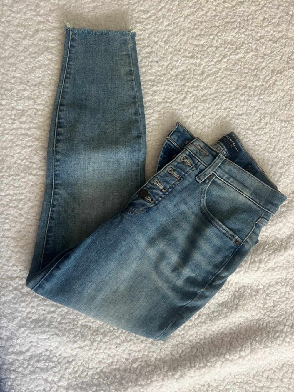 Lucky Brand Women's Medium Blue High Rise Crop Bridgette Jeans size 4/27